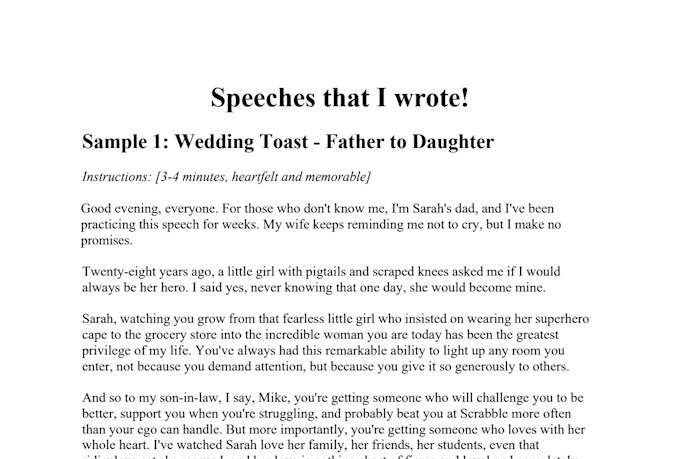 write engaging speeches for any occasion